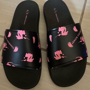 Armani Exchange pool slides size 9 woman’s